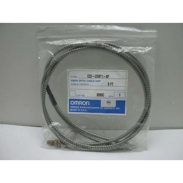 OMRON E32-UDBT1-6F FIBER OPTIC CABLE UNIT LARGE DIA DIFFUSE 6