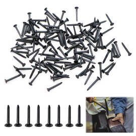 GOETOR Metal Nails Tacks 800 Pcs 16mm Mini Black Iron Stud Shoe Nail for Shoes Leather Boots Heels Soles Repairs Woodworking Craft