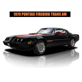 1979 Pontiac Firebird Trans Am in Black New Metal Sign: 12x16" Ships Free