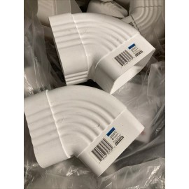 Amerimax 2 Pack- Amerimax Gutter Elbow Vinyl White 4" x 3" M0728