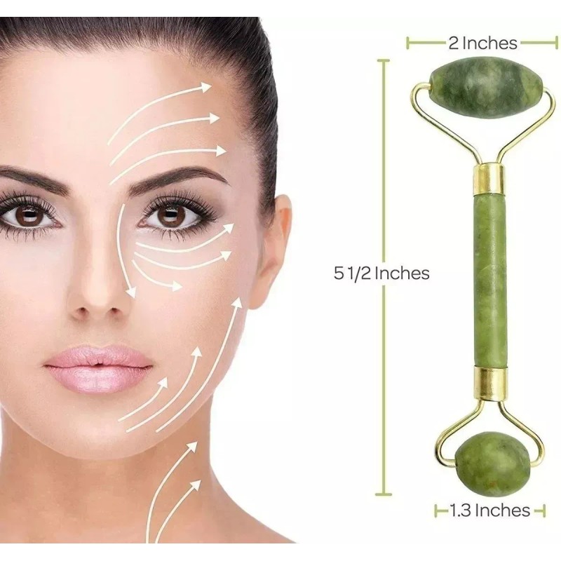 Misorel Rodillo De Jade Con Guasha + Serum Té Verde,