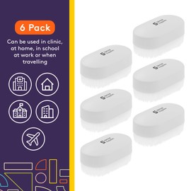 Special Supplies Sensory Brush Therapressure Therapy Brush for Occupational and Sensory Brushing, 6 Pack, Stimulating and Calming Tools for Kids and Adults, Soft Flexible Bristles, Latex Free