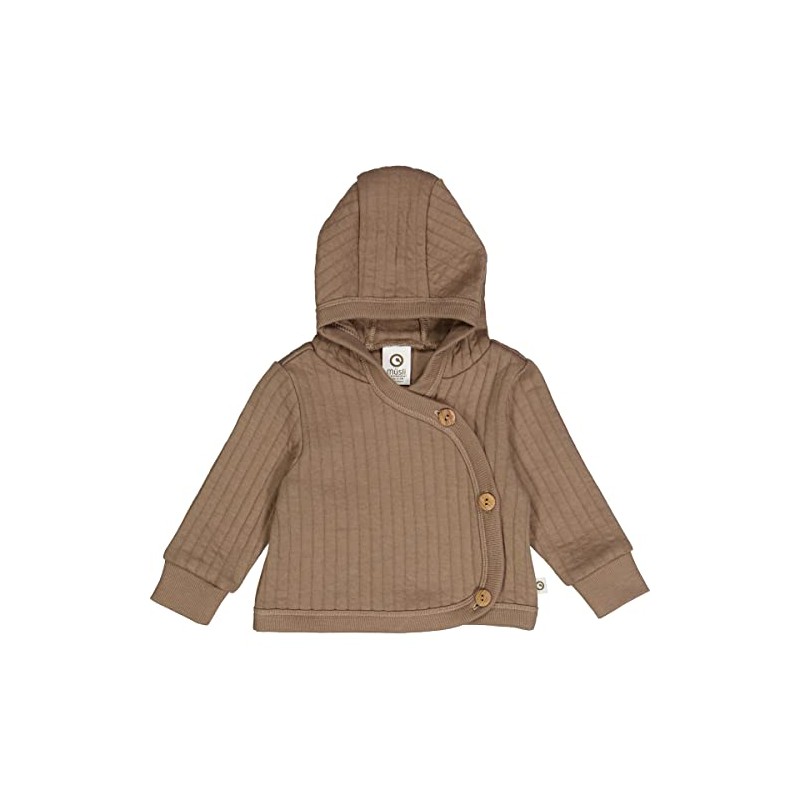 Cozy Cotton Quilt Baby Jacket with Wooden Olivetree Buttons |
