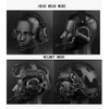 Hdlsina Tactical Shooting Headset + with U94 PTT 2pin with