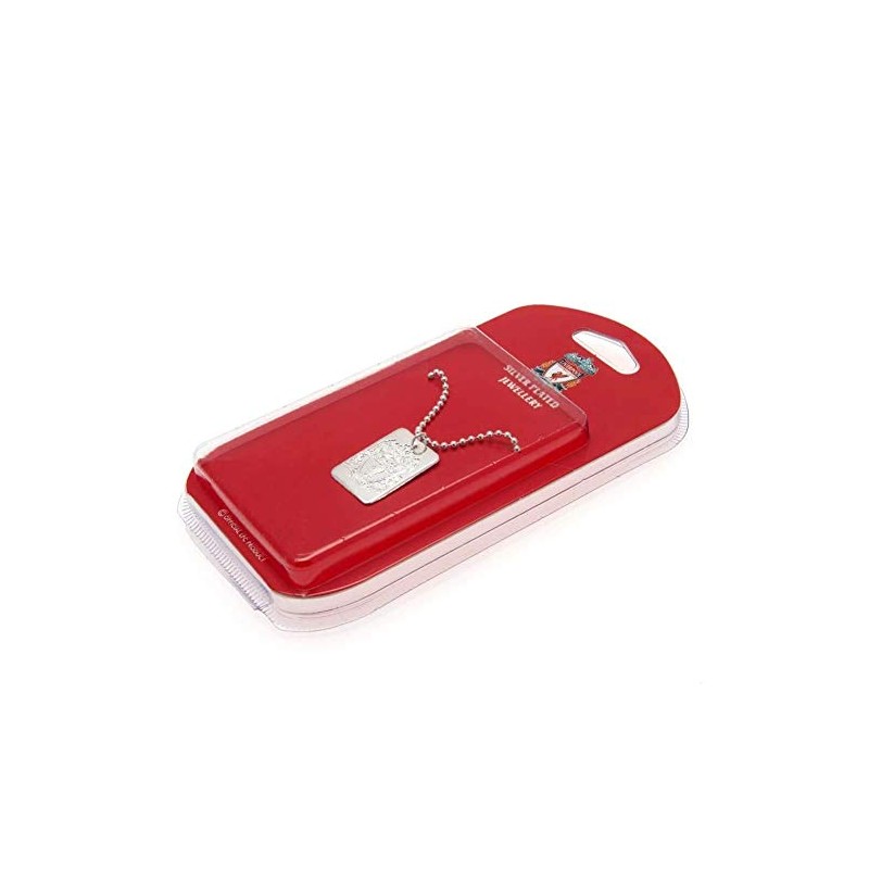 Liverpool F.C. Silver Plated Dog Tag & Chain