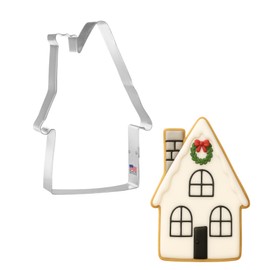 Haunted House Cookie Cutter - Large 6.75 Inch Design! – Made in the USA – Foose Cookie Cutters Tin Plated Steel – Cookie Mold