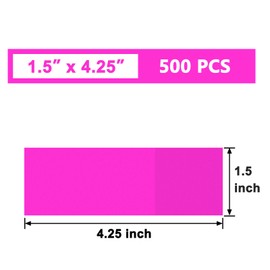 NATURALABEL 500 PCS Paper Napkin Rings with Box, Self-Adhesive Napkin Bands, for Family Meal, Birthday Party, Wedding, Celebration (Hot Pink)
