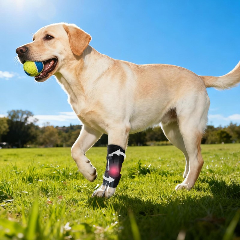 HAPPYHAO Dog Knuckling Brace, Dog Toe Grips for Wrist Arthritis,