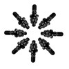 RISON-Titanium M8x1.25x55mm Titanium Exhaust Manifold Stud Kit Black GR5 Titanium