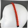 Perfect Hairstyle with Our Hair Accessories - Orange Faux Leather