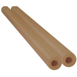 Chochkees Brown Floating Pool Noodles Foam Tube 2-Pack, Thick Hollow Noodles for Floating in The Swimming Pool, 52" Inches Long (Bown)