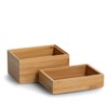 Zeller 13319 Organiser Box Set of 2 Bamboo Approx. 17