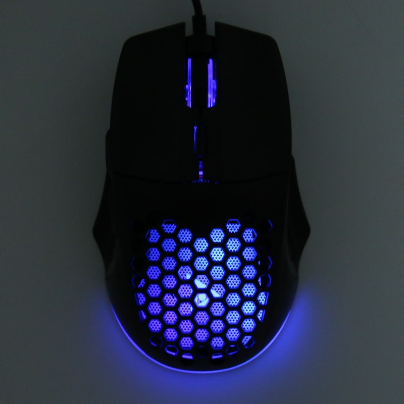 Honeycomb Mouse RGB Wired Gaming Mouse Lightweight Quick Answer RGB