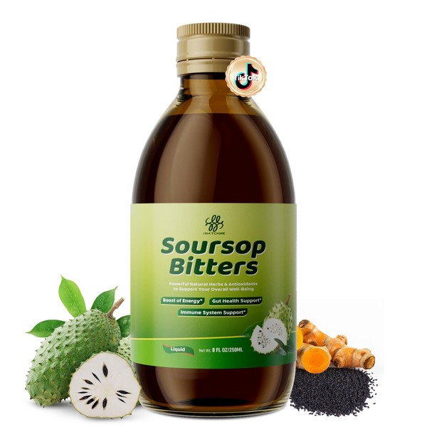 Soursop Bitters Liquid with Black Seed- Pure 15 Herb Mixed