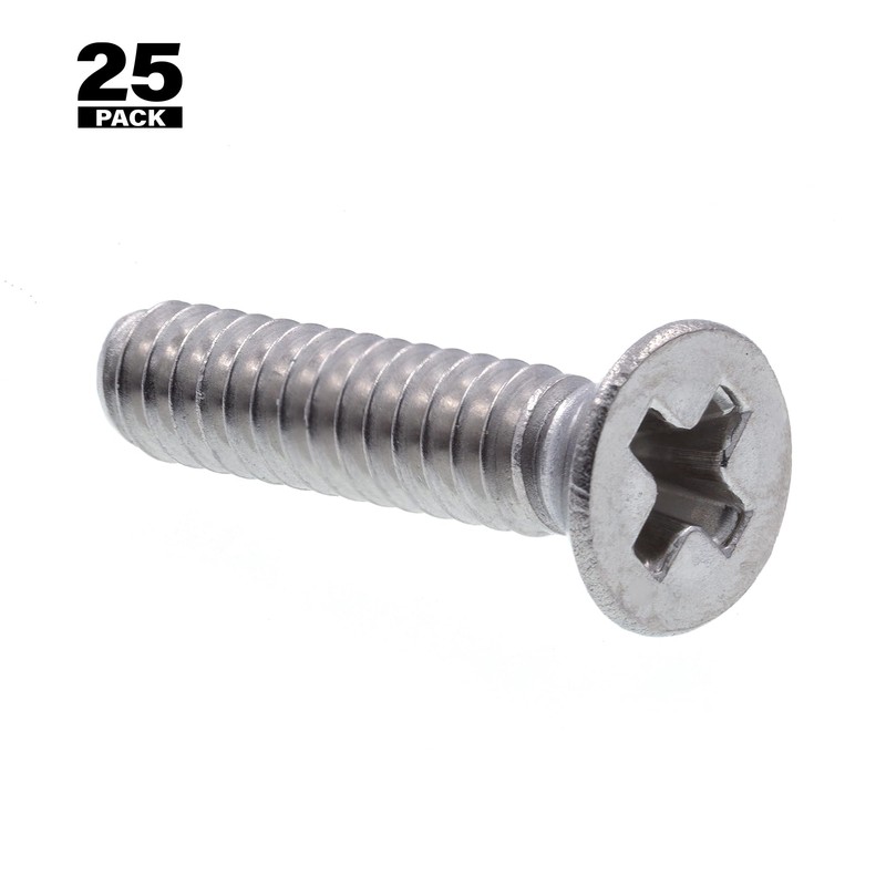 Prime-Line 9000349 Machine Screws, Flat Head, Phillips Drive, #4-40 X