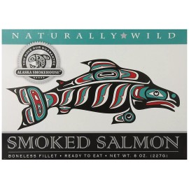 Alaska smokehouse 5 Boxes Alaska 8 oz Smoked Wild Salmon Boneless Ready to Eat Fillets 2029 Expire