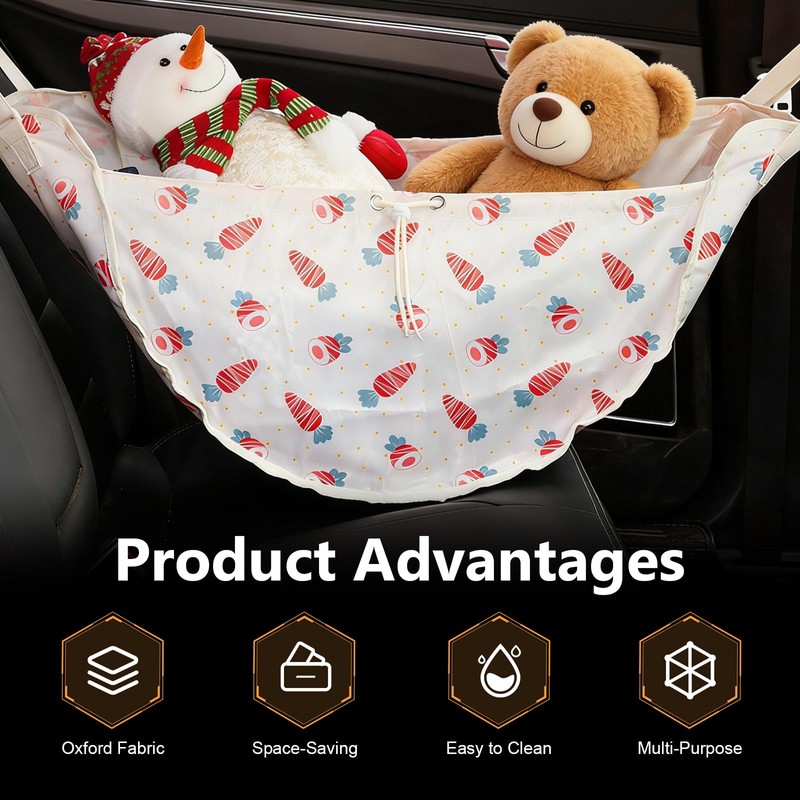 Car Seat Organizer, Large Capacity Car Backseat Organizer, Collapsible Passenger