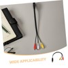 Vaguelly Robust Video Adapter Cable 4-pin S-Video to 3- Multi-Device