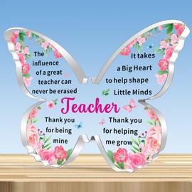 JMIMO Thank You Teacher Gifts for Women Beautiful Butterfly Shape Appreciation Teacher Keepsake