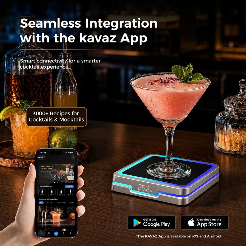 KAVAZ Smart Cocktail Maker – LED Guided Cocktail Mixing Device