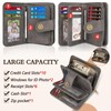 TEUEN Women's Large Capacity PU Leather Vintage Purse Wallet with