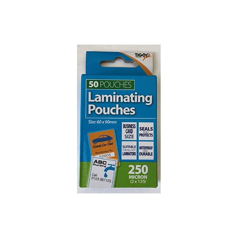 Business Card Size Laminating Pouches Pack of 50