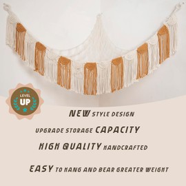 Amdermi Stuffed Animal Hammock Hanging Net Organizer for Children's Room Stuffed Animal Toy Hammock for Teddy net Corner Hanging Toy Net for Bedroom