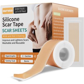 Láminas De Silicona Para Cicatrices (Rollo De 4 X 2 M) Tiras De Silicona Reutilizables, Cinta De Silicona Para Cicatrices, Láminas De Silicona Suave Para Cicatrices Quirúrgicas, Queloides, Cica