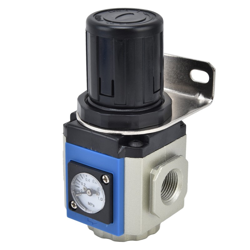 Air Compressor Regulator Aluminum Alloy Pressure Regulating Valve with Gauge