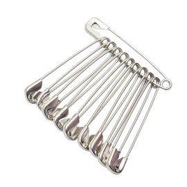 AnNafi® Safety Pins 2Inch| Strong & Long Safety Pin Set for Pinning Saree & Dupatta | Heavy Duty Steel (Metal) in Bulk for Quilting, Home Office Use Fabric Fashion Craft Pins/Diaper Pins/Clasp 150