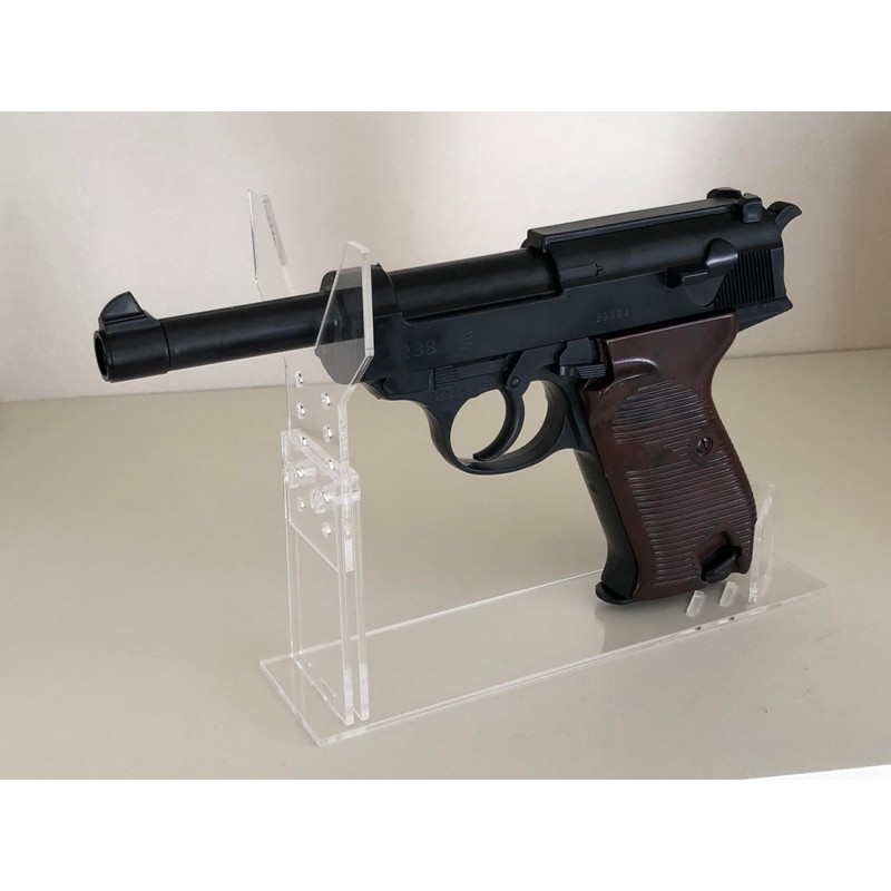 NYSh Model Gun Stand Display Handgun Size Adjustment Transparent Display