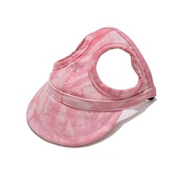 Leconpet Dog Baseball Cap, Adjustable Pet Sun Hat with Big Ear Holes (Cloud Pink, XL)