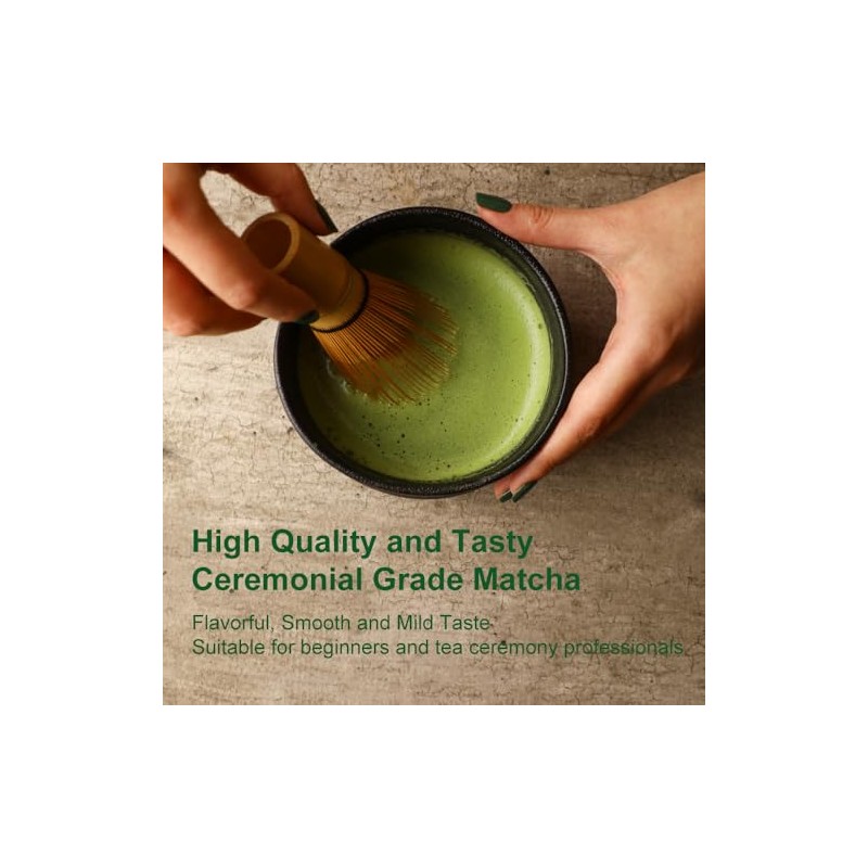 Premium Organic Matcha Green Tea Powder - 100% Pure &