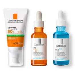 Set De Tres Piezas Antioxidante, Iluminador Y Protector