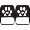 JeepTails Dog Paw Heart tail lamp light covers (non-LED) compatible
