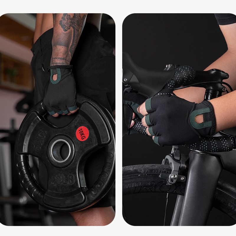 Fingerless Gloves Anti Slip Shock Absorbing Half Finger Gloves for