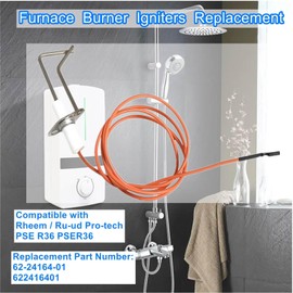 2PCS 62-24164-01 Direct Spark Ignition, Furnace Burner Igniters Compatible with Rheem Pro-tech PSE R36 PSER36, 35' High Temperature Cable Wire,Direct Spark Ignitors upgraded