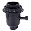 B&P Lamp® Turn-Knob 3-Way Phenolic Socket, Med. Base, has Threaded