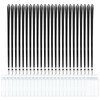 24 Pack Clear Name Tag Badge Holders with Lanyards Black