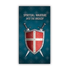 Spiritual Warfare Pocket Card, Everyday Reminders for Temptation Battles for Pocket, Bible, Wallet, 6 Pack