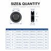 170PCS Rubber Grommet Kit, Closed Rubber Hole Plug, Rubber Grommets