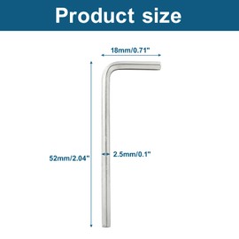 Biaungdo 24 Pcs 2.5mm Hex Key Wrench, Small Allen key Wrench, L Shaped Hexagon Wrench, Hex Key Spanner Wrench Set Hexagon Head Replacement Repairing Tool for Repairing Bike, Furniture