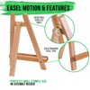 US Art Supply 10.5" Small Wooden Tabletop Easel for Painting