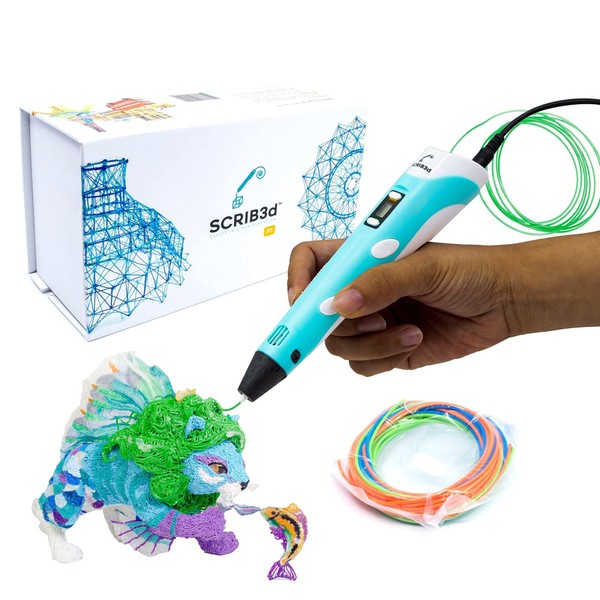 SCRIB3D P1 3D Printing Pen with Display - Includes 3D