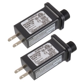SIGANDG 24V 7.2W LED Transformer Replacement Class 2 Power LED Controller with 8 Modes Supply for Christmas String Light Inflatable Decorations IP44 Waterproof Low Voltage Transformer(2 Pcs)