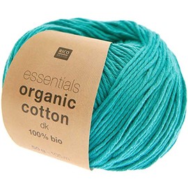 Rico Design Essentials Organic Cotton DK Colour 10, Organic Cotton Yarn for Knitting or Crocheting