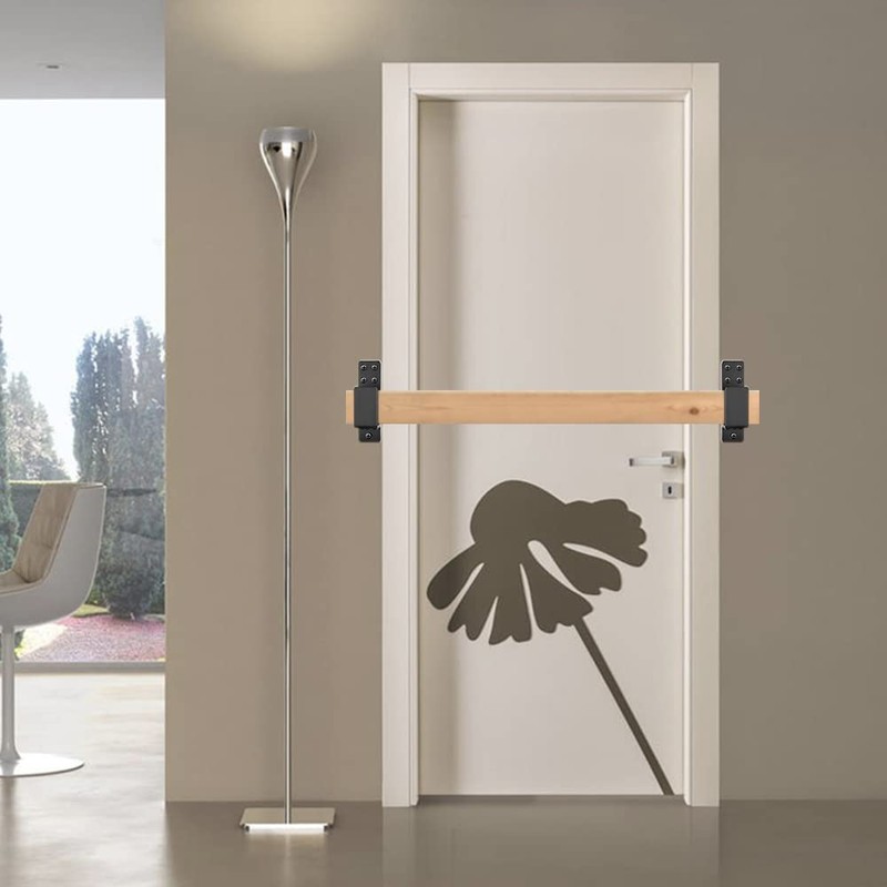 Door Barricade Brackets,AINAFIX 2 Pack Drop Open Bar Holder for