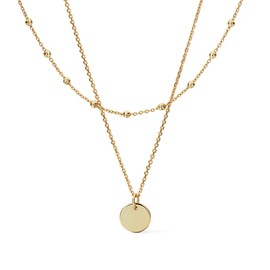 Ana Luisa Layered Necklaces for Women - Chic 14K Gold Plated Chains with Two Separate Necklaces for a Layered Look - Trendy Charm Necklace - Hypoallergenic & Tarnish-Free, Dainty Gold Necklace Women