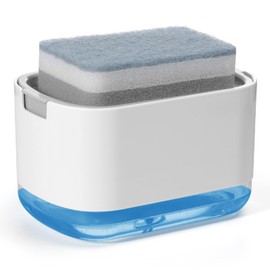 VIOSOON Dispensador de Jabón Push-OnDispensador de Lavavajillas Push-OnDispensador Manual Dispensador de Jabon Cocina (Blanco)