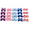 20pcs Pet Hair Bows Dog Grooming Bows with Rubber Bands